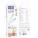 Дата кабель Hoco X97 Crystal color Type-C to Type-C 60W (1m) Light gray