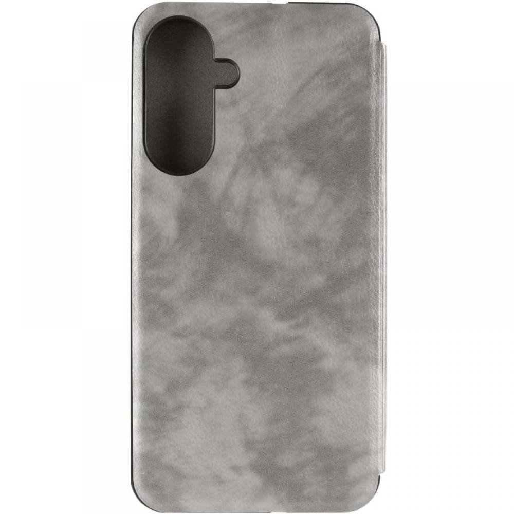 Шкіряний чохол-книжка Belora для Samsung Galaxy A55 Gray
