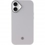 Чохол PC+Leather SGP with MagSafe для Apple iPhone 16 Plus (6.7") Grey