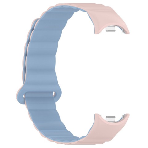 Ремінець Dual-color Magnetic для Xiaomi Mi Band 9/8/10 Light Pink / Lilac Blue