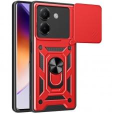 Чохол Ummi Camshield Serge Ring для Xiaomi Poco M7 Pro 5G Червоний