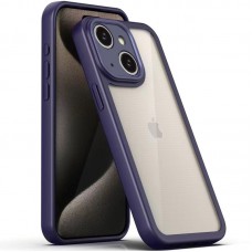 TPU чохол Transparent + Colour 1,5mm для Apple iPhone 13 (6.1") Purple