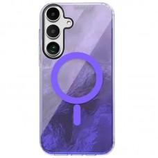 Чохол TPU Shiny Mountain (MagFit) для Samsung Galaxy S24 Purple
