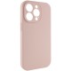 Чохол Silicone Case Full Camera Protective (AA) NO LOGO для Apple iPhone 14 Pro Max (6.7") Рожевий / Pink Sand
