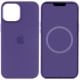 Чохол Silicone case (AAA) with Magsafe and Animation для Apple iPhone 12 Pro Max (6.7") Фіолетовий / Amethyst