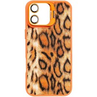 Чохол TPU+PC Wild Leopard with MagSafe and Lens для Apple iPhone 17 (6.3") Orange