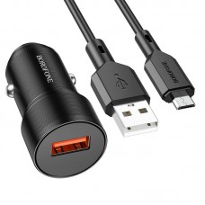 АЗП Borofone BZ19A QC3.0 + Micro-USB Black