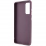 TPU чохол Bonbon Metal Style with MagSafe для Samsung Galaxy S22+ Бордовий / Plum