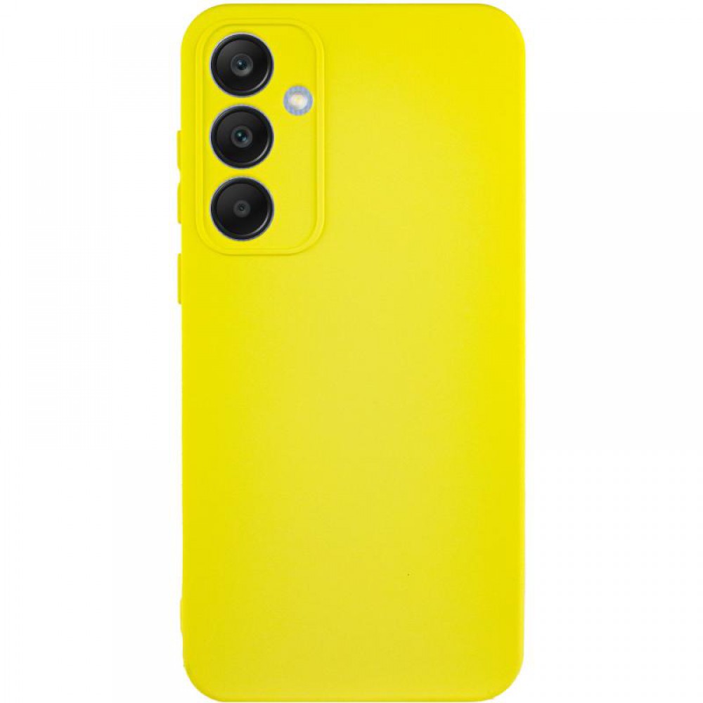 Чохол TPU GETMAN Liquid Silk Full Camera для Samsung Galaxy S24 Жовтий / Flash