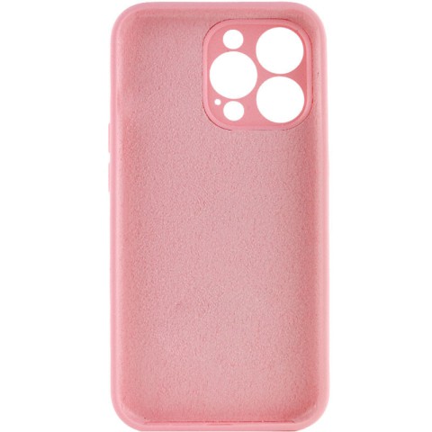 Чохол Silicone Case Full Camera Protective (AA) NO LOGO для Apple iPhone 13 Pro Max (6.7") Рожевий / Light pink