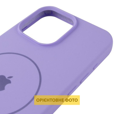 Чохол Silicone Case Full Protective (AA) V2 with MagSafe для Apple iPhone 16 (6.1") Бузковий / Dasheen
