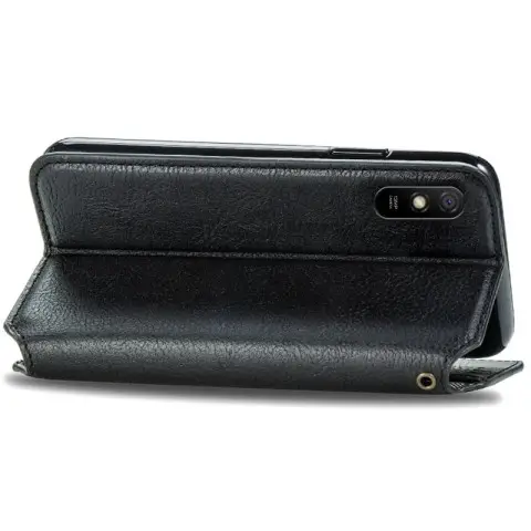 Шкіряний чохол-книжка GETMAN Cubic (PU) для Xiaomi Redmi 9A Чорний