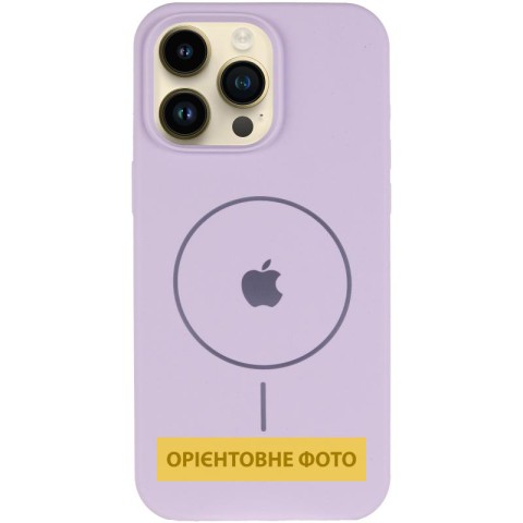 Чохол Silicone Case Full Protective (AA) V2 with MagSafe для Apple iPhone 17 Pro Max (6.9") Бузковий / Lilac