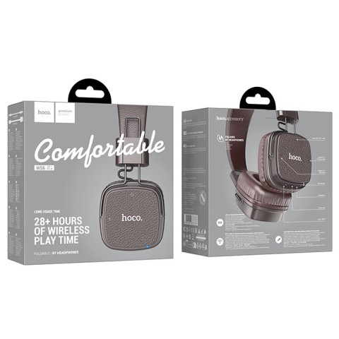 Накладні бездротові навушники Hoco W56 Earl Brown