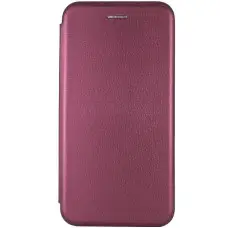 Шкіряний чохол-книжка Classy для Xiaomi Poco C40 Бордовий