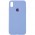 Чохол Silicone Case Full Protective (AA) для Apple iPhone X (5.8") / XS (5.8") Блакитний / Lilac Blue