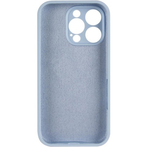 Чохол Silicone Case Full Camera Protective (AA) для Apple iPhone 13 Pro Max (6.7") Блакитний / Sweet Blue