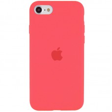 Чохол Silicone Case Full Protective (AA) для Apple iPhone SE (2020) Кавуновий / Watermelon red