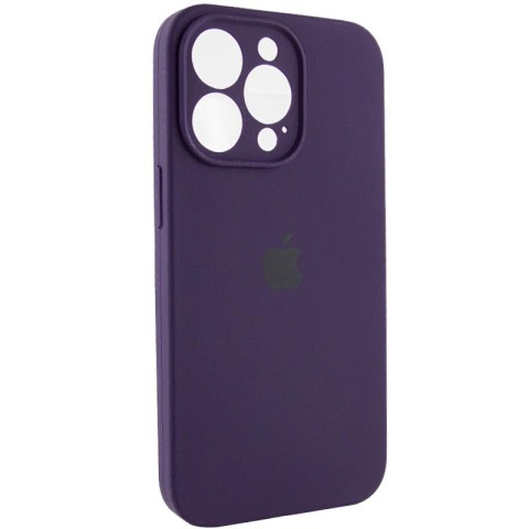 Чохол Silicone Case Full Camera Protective (AA) для Apple iPhone 15 Pro (6.1") Фіолетовий / Elderberry