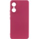 Чохол Silicone Cover Lakshmi Full Camera (A) для Tecno Pop 6 Pro Бордовий / Marsala