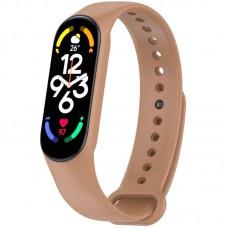Силіконовий ремінець для Xiaomi Mi Band 7/6/5 Коричневий / Light Brown