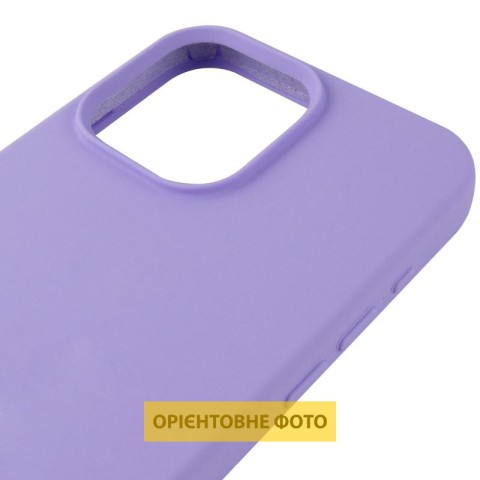 Чохол Silicone Case (AA) Logo with MagSafe для Apple iPhone 16e / 17e (6.1") Бузковий / Dasheen