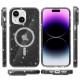 Чохол TPU Galaxy Sparkle (MagFit) для Apple iPhone 15 Plus (6.7") Black+Glitter