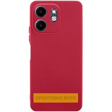 Чохол TPU GETMAN Liquid Silk Full Camera для Motorola Moto G24 Червоний / Dark Red