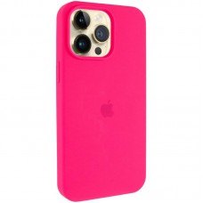 Чохол Silicone Case (AA) Logo with MagSafe для Apple iPhone 15 Pro Max (6.7") Рожевий / Barbie pink