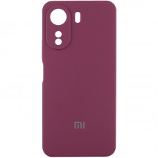 Чохол Silicone Cover Lakshmi Full Camera (AAA) with Logo для Xiaomi Redmi 13C / Poco C65 Бордовий / Plum