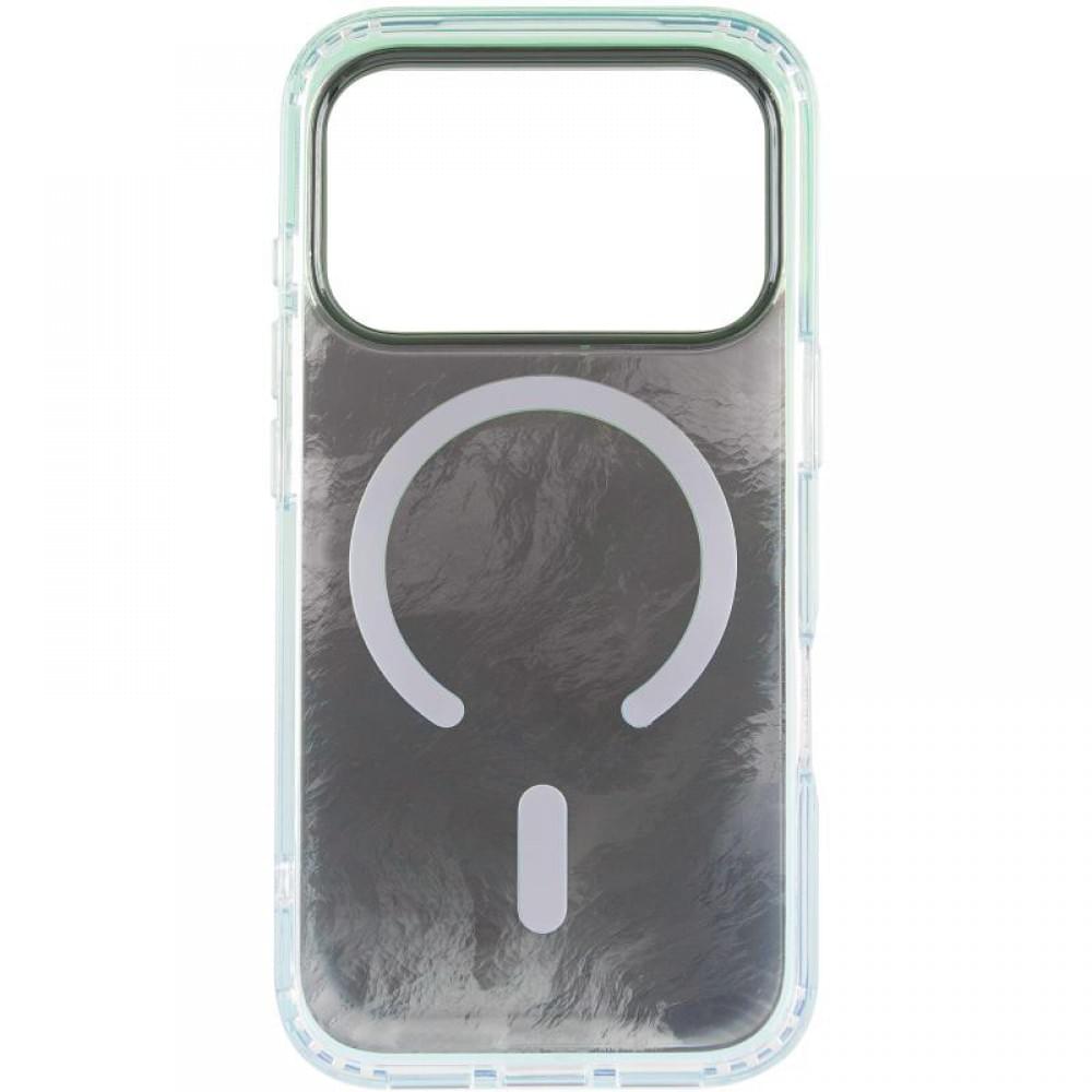 Чохол TPU Shiny Mountain (MagFit) для Apple iPhone 17 Pro Max (6.9") Green / Blue