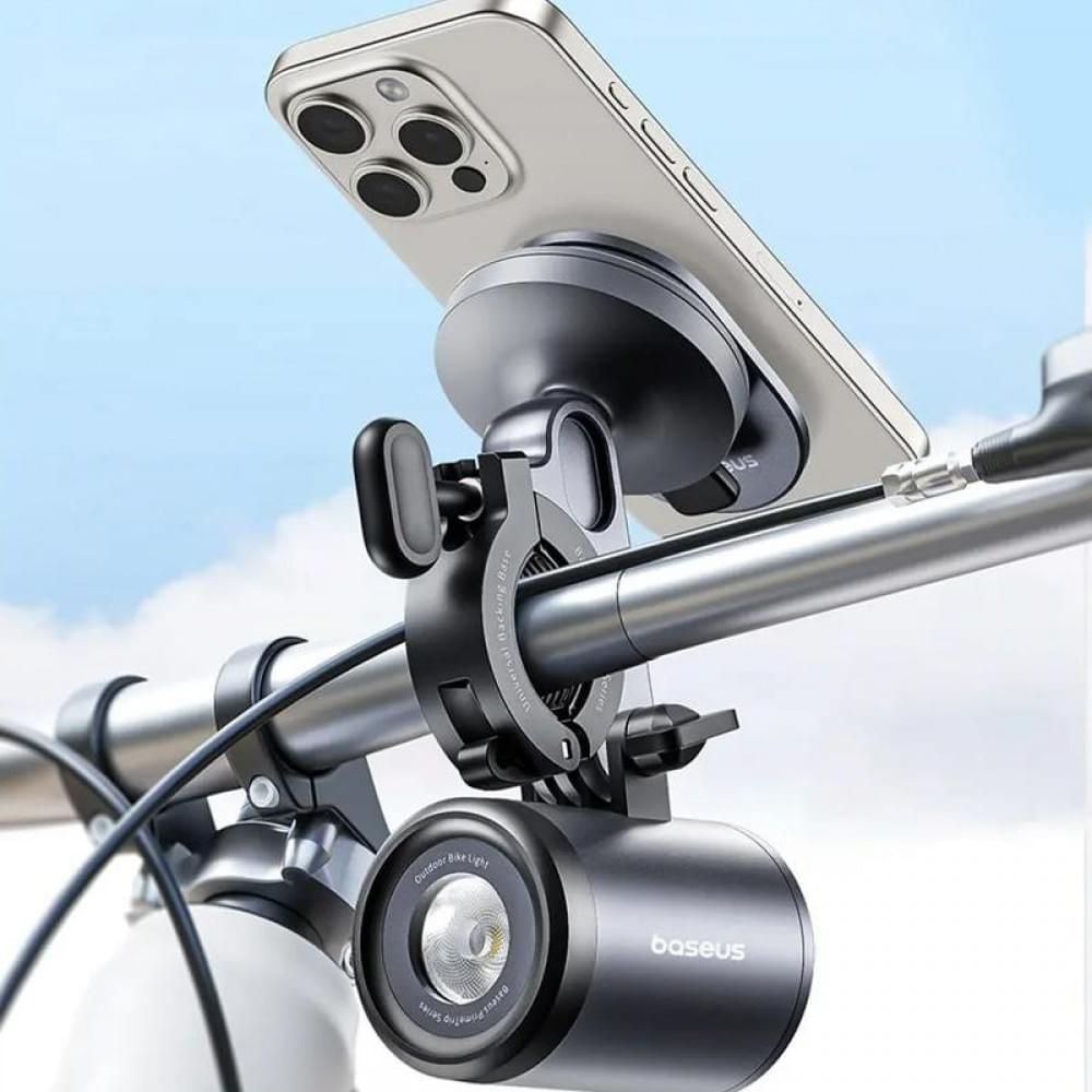 Вело- Мото- тримач+ліхтар Baseus PrimeTrip Series 2-in-1 (C12569000121-0) Cosmic Black