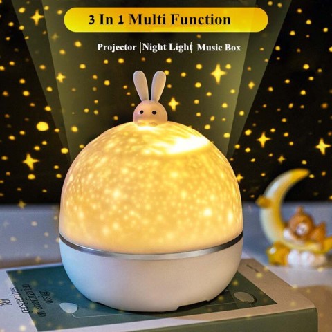 Нічник Moon E04 with Bluetooth and Remote Control 1200 mAh White