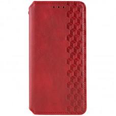 Шкіряний чохол-книжка GETMAN Cubic (PU) для Xiaomi Redmi Note 14 4G (Int. version) Червоний