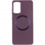 TPU чохол Bonbon Metal Style with MagSafe для Samsung Galaxy S22+ Бордовий / Plum