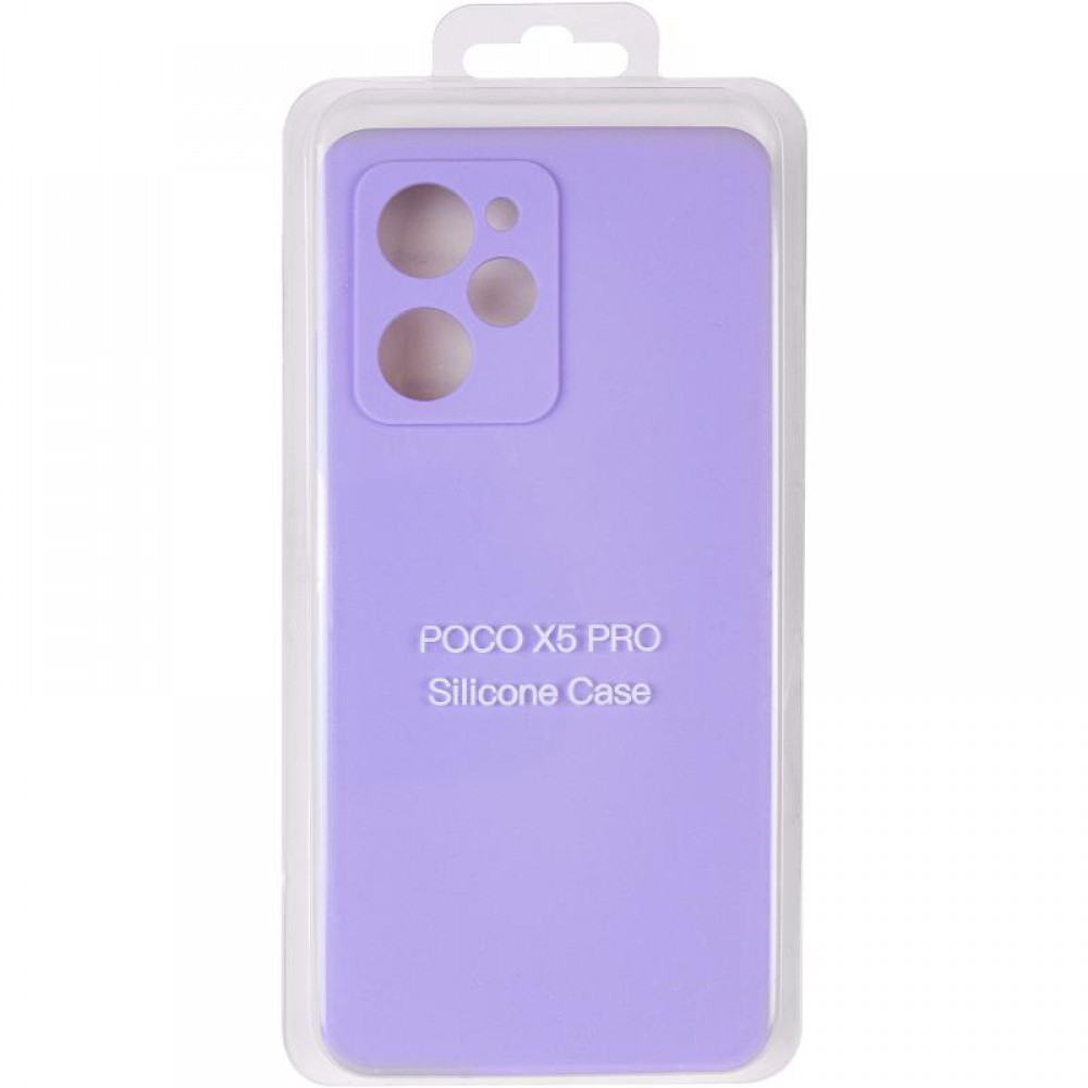 Чохол Silicone Cover Ummi Lakshmi Full Camera (AA) для Xiaomi Poco X5 Pro 5G Бузковий / Dasheen