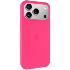 Чохол Silicone Case Full Protective (AA) для Apple iPhone 17 Pro (6.3") Рожевий / Barbie pink