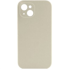 Чохол Silicone Case Full Camera Protective (AA) NO LOGO для Apple iPhone 13 (6.1") Бежевий / Antique White