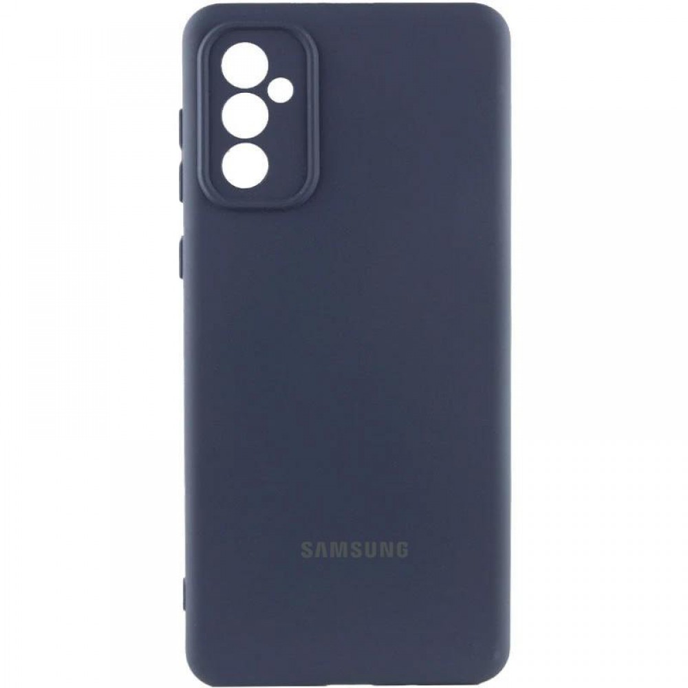 Чохол Silicone Cover Lakshmi Full Camera (AA) with logo для Samsung Galaxy S24 FE Синій / Midnight blue