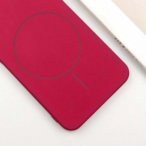 Чохол Silicone Cover Lakshmi Full Camera (AA) with MagFit для Samsung Galaxy S25 FE Червоний / Rose Red
