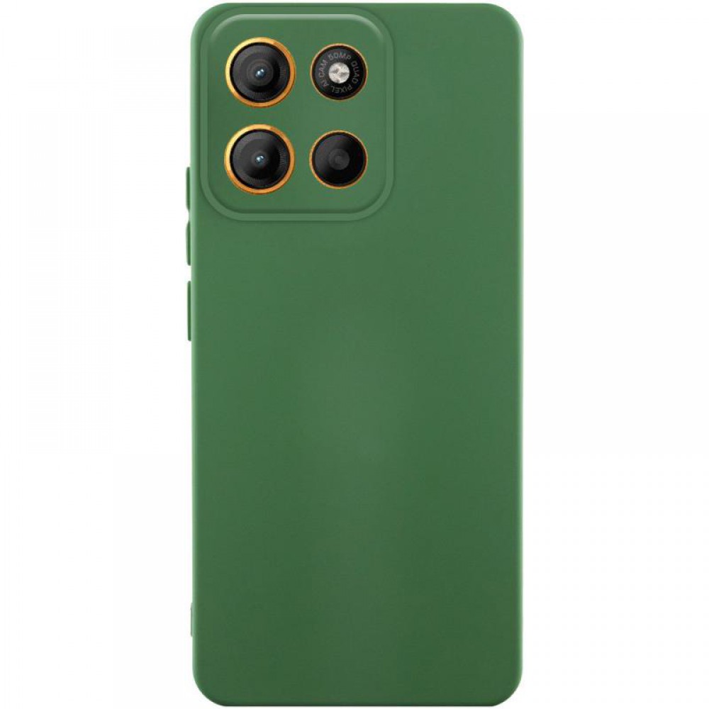Чохол Silicone Cover Ummi Lakshmi Full Camera (AA) для Motorola Moto G75 5G Зелений / Dark green