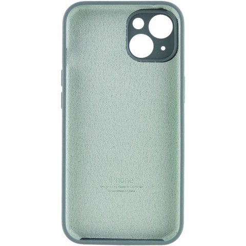 Чохол Silicone Case Full Camera Protective (AA) для Apple iPhone 13 (6.1") Зелений / Pine green