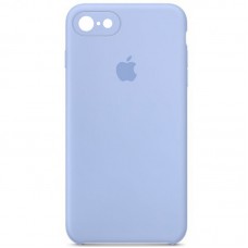 Чохол Silicone Case Square Full Camera Protective (AA) для Apple iPhone 7 / 8 / SE (2020) (4.7") Блакитний / Lilac Blue