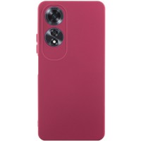 Чохол TPU GETMAN Liquid Silk Full Camera для Oppo A60 4G Бордовий / Marsala