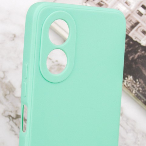 Силіконовий чохол Candy Full Camera для Oppo A58 4G Зелений / Menthol