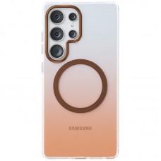 Чохол TPU+PC Phantom with MagSafe для Samsung Galaxy S25 Ultra Golden