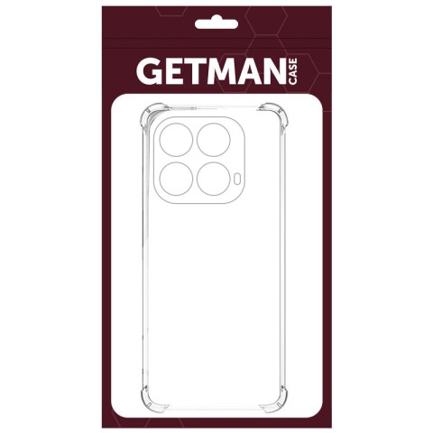 TPU чохол GETMAN Ease logo посилені кути Full Camera для Infinix Note 40 4G Безбарвний (прозорий)