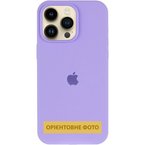 Чохол Silicone Case (AA) Logo with MagSafe для Apple iPhone 16e / 17e (6.1") Бузковий / Dasheen