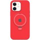 Чохол Silicone Case Full Protective with Ring для Apple iPhone 11 (6.1") Red