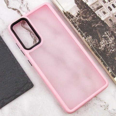 Чохол TPU+PC Lyon Frosted для Motorola Moto G22 Pink